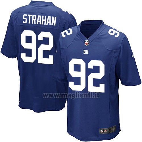 Maglia NFL Game New York Giants Strahan Blu